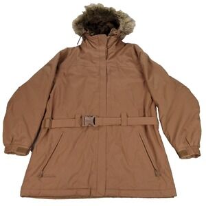 Cabela Parka Women Medium Brown Waterproof Jacket Thinsulate Extreme Cold Winter